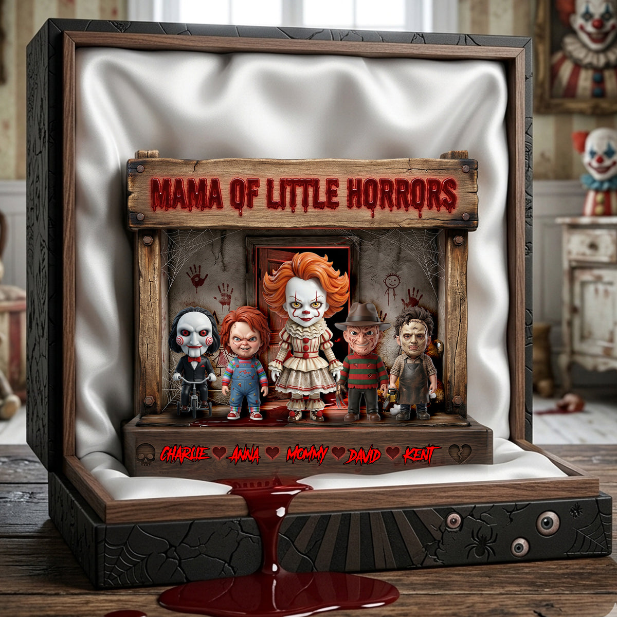 Mama Of Little Horrors Acrylic Plaque - Personalized Gifts For Moms 05TYLU110426-Homacus