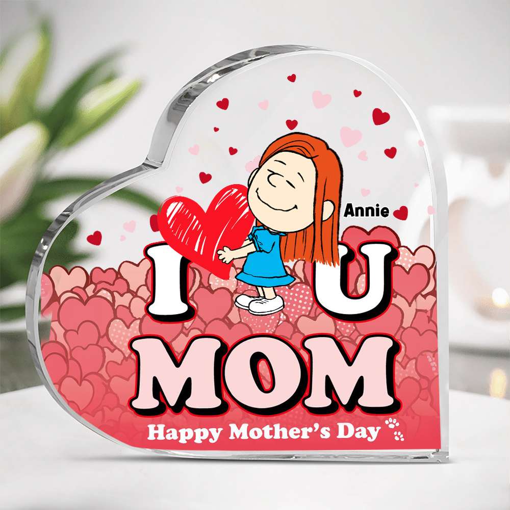 Mom Heart Plaque - Personalized Gifts For Mother 01XQLU130125HG-Homacus