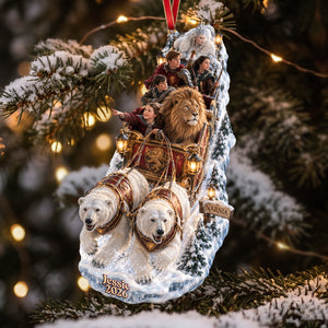 Sleigh To The Imaginary World Ornament - Personalized Christmas Gift 02qhta140926