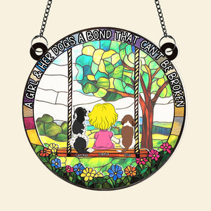 Personalized Gifts For Dog Lovers Suncatcher Ornament, Bond That Can't Be Broken 02tgqn190225hg-Homacus