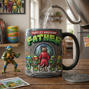 Just Turtley Awesome Magic Ceramic Coffee Mug - Personalized Gifts For Father's Day 03NATN090426-Homacus