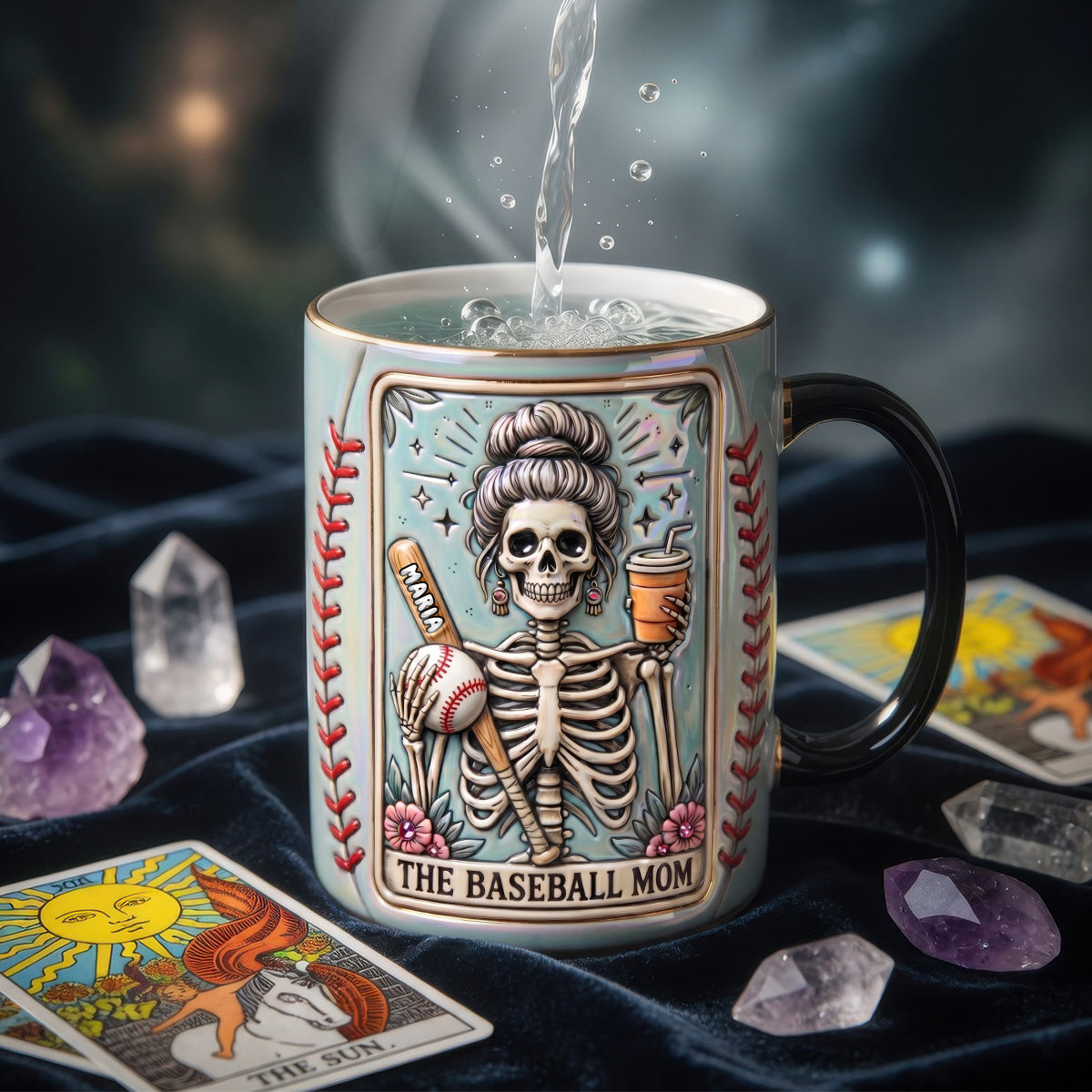 Fun Waiting Baseball Mom Tarot Card Magic Mug - Personalized Gifts For Baseball Mom 02qhdh200426-Homacus