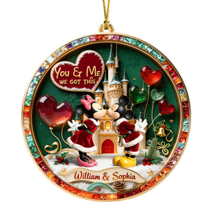Kissing Couple Christmas Ornament - Personalized Gifts For Couple 03toqn080926-Homacus