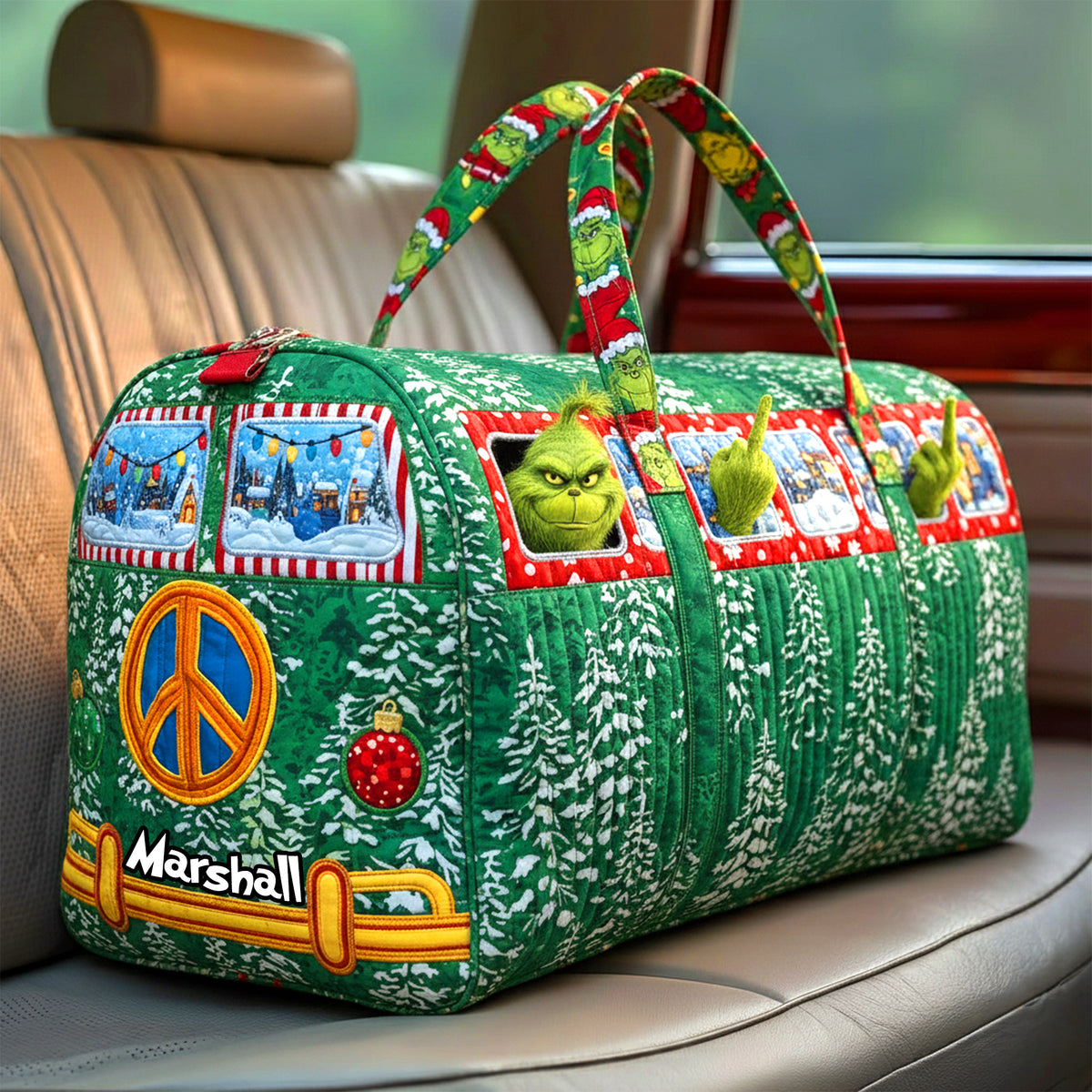 Personalized Gifts For Christmas, Classic Camper Van Quilted Duffle Bag 02tgmg290925-Homacus