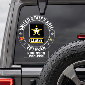 Custom Military Branches Gifts For Veteran Car Decal 06qhqn040724-Homacus
