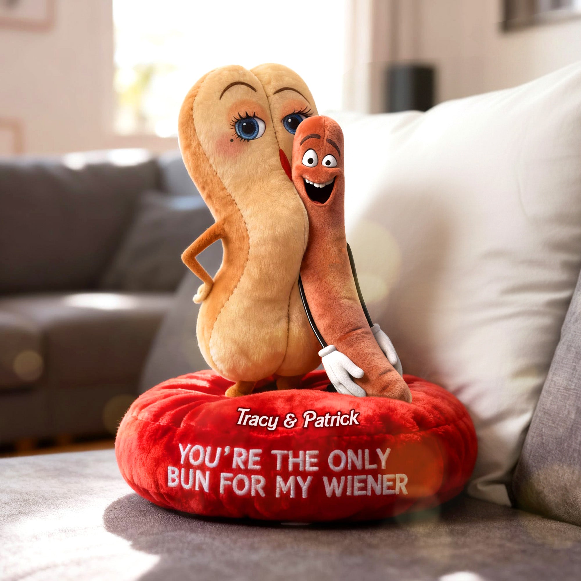 Fun Property Couple Custom Shape Pillow - Personalized Gifts For Couples 03QHMG131125-Homacus