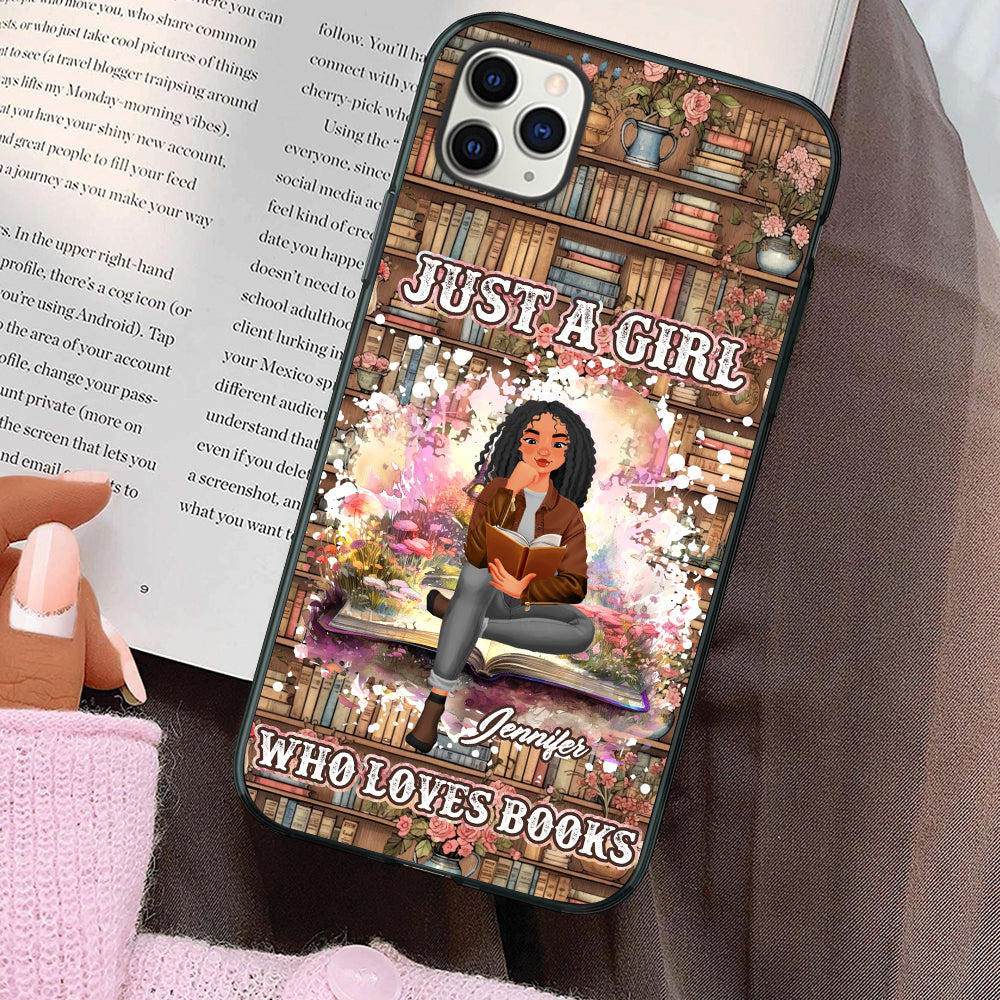 Personalized Gifts For Book Lover Phone Case Girl Reading Book 01XQDT140125PA-Homacus