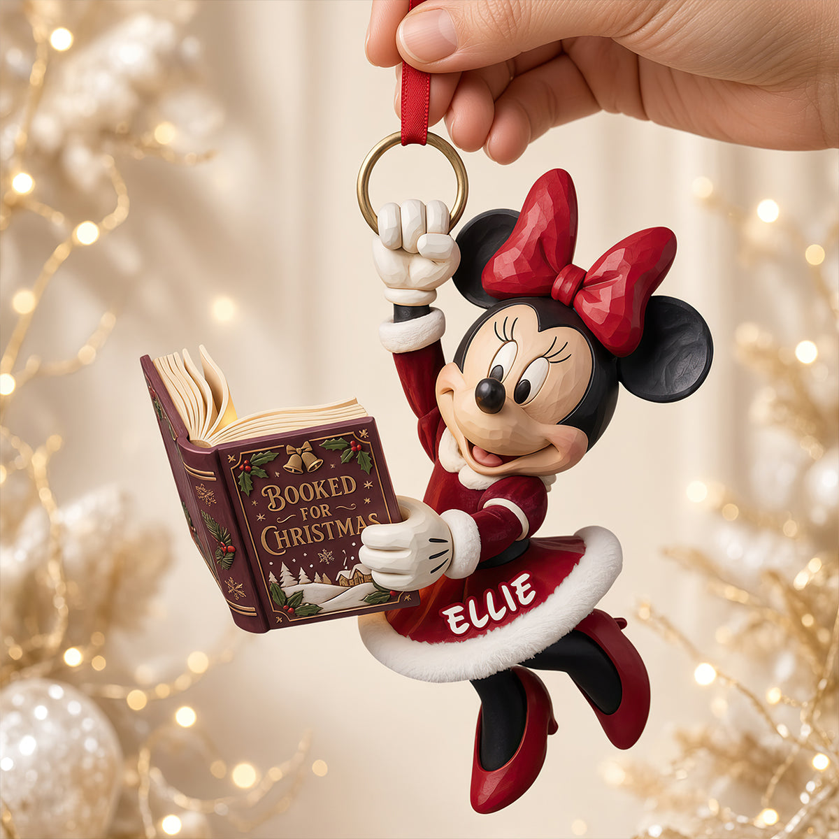 Whimsical Bookish Christmas Acrylic Ornament - Personalized Christmas Gifts For Reading Lovers 02padt091026-Homacus