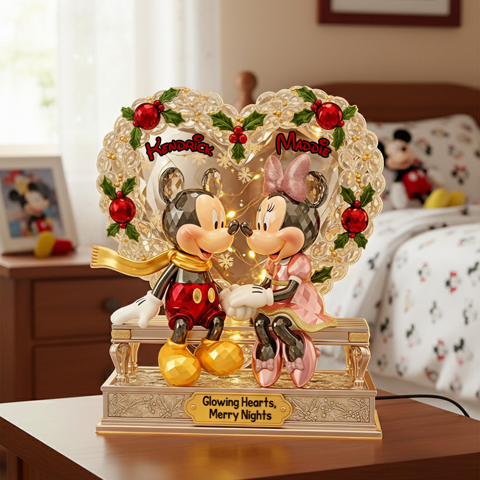 Personalized Christmas Gifts For Couple Custom Shape Acrylic Light Box 01pgmg301025-Homacus