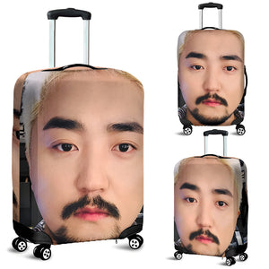 Custom Photo Luggage Cover, Funny Gift For Upcoming Trips-Homacus