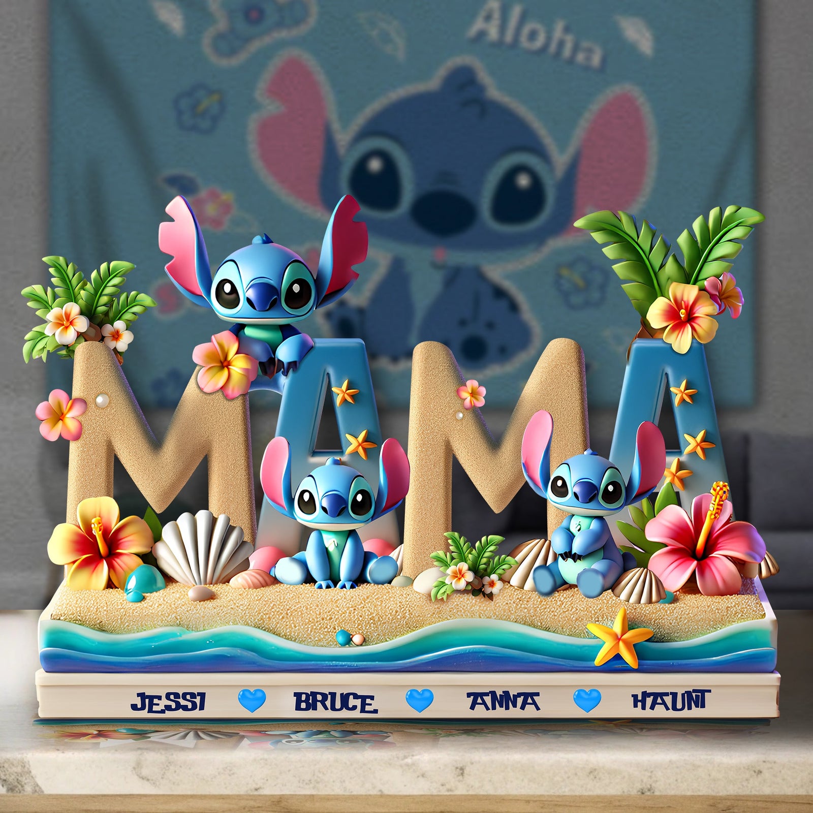 Christmas Mama & Her Little Joys – Personalized Gifts For Mom 01TGLU040425-Homacus