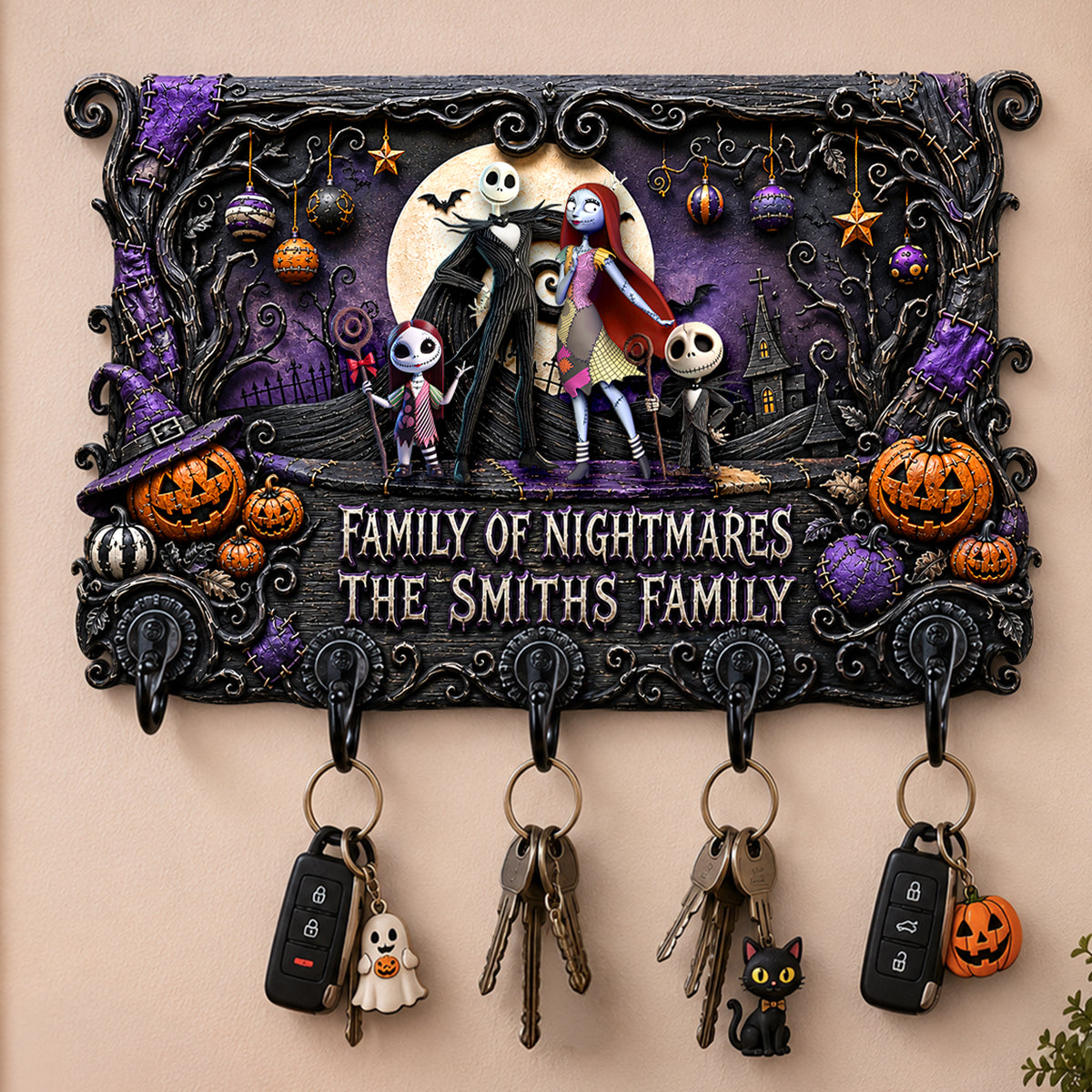 Gothic Family Acrylic Key Hanger - Personalized Gifts For Family 06ohdh280726-Homacus