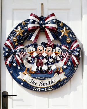 Adorable Characters Celebrating USA 250th Anniversary Acrylic Sign - Personalized Gifts For Family 01pgmg100226-Homacus