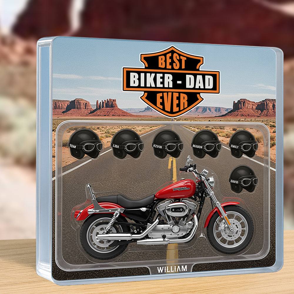 Cool Motorcycle Biker Dad Acrylic Plaque Personalized Gifts For Dad 05qhdt150525-Homacus