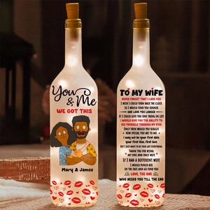 Personalized Gifts For Couple Bottle Lamp To My Wife 03ACDT190225HG-Homacus