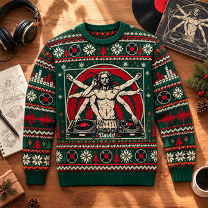 Funny DJ Ugly Sweater - Personalized Gifts For Christmas 05nadh131026-Homacus