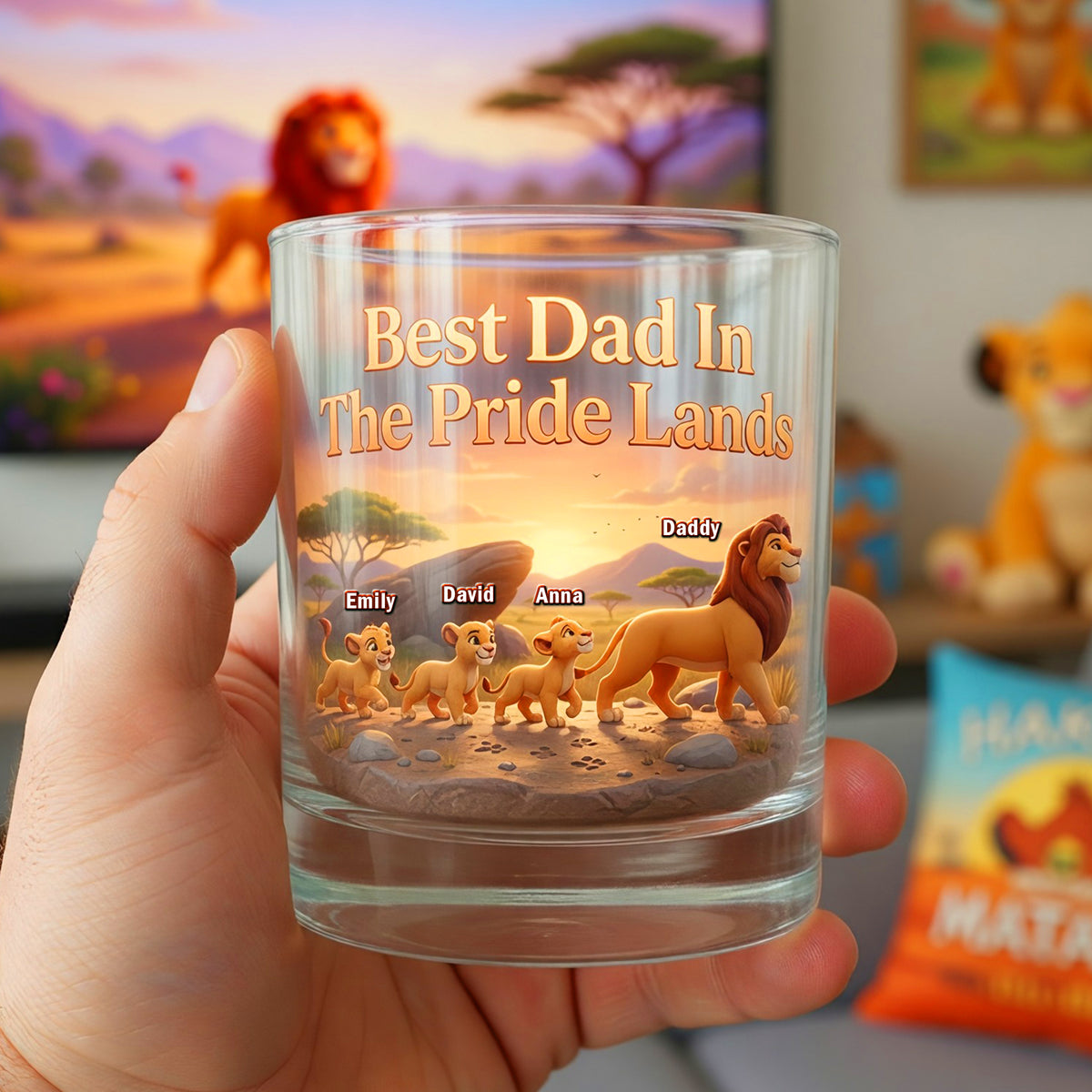 The Best Dad Personalized Glass Mug - Personalized Gifts For Dad 03NAQN290426-Homacus