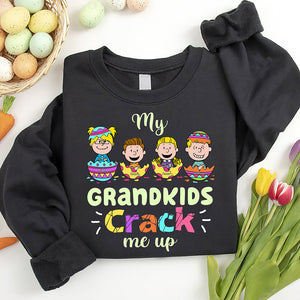 Personalized Gifts For Grandparents Shirt 01tgqn060225hh Grandkids Crack Me Up Easter Gifts-Homacus