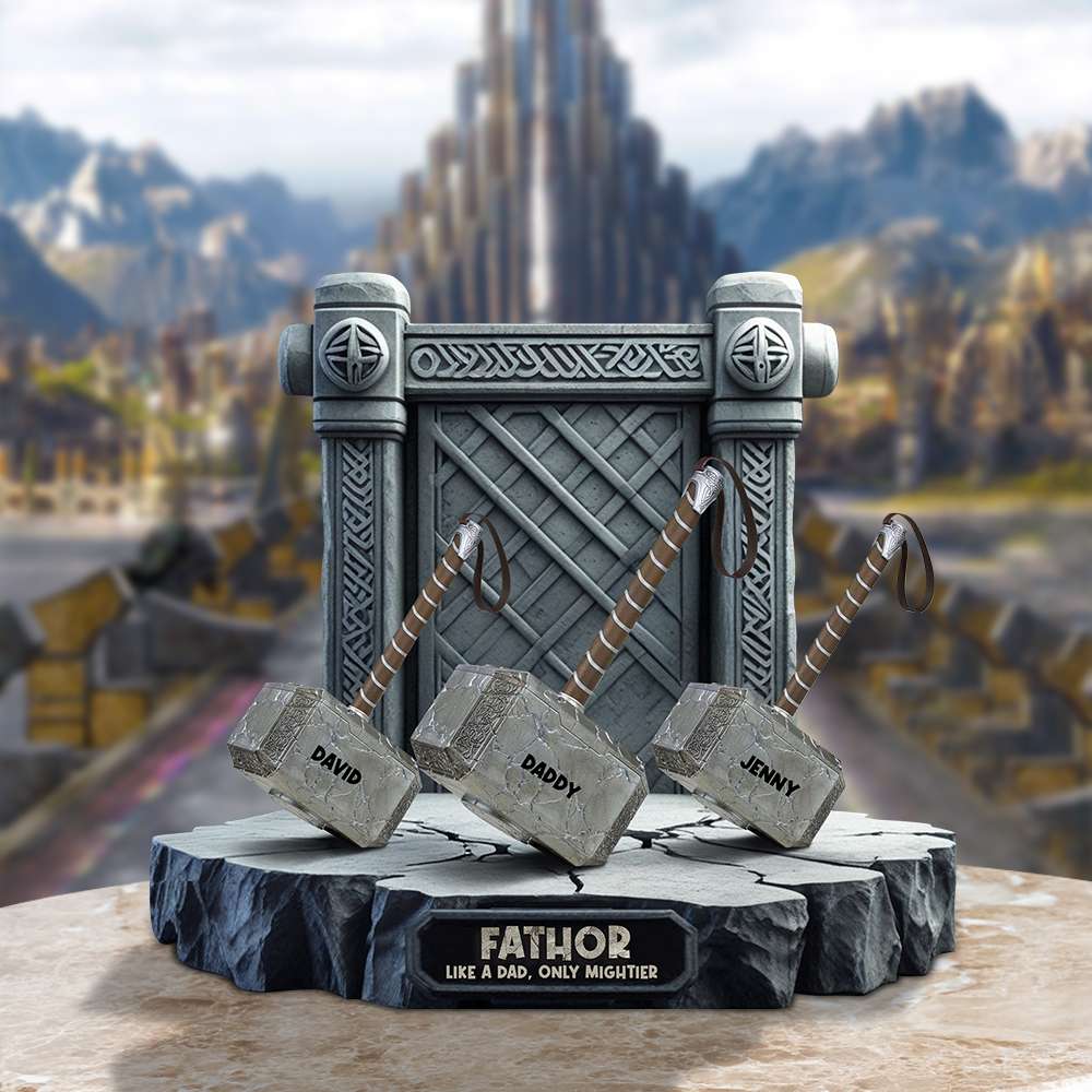 Personalized Gifts For Dad Acrylic Plaque Father Like A Dad Only Mighter-Homacus