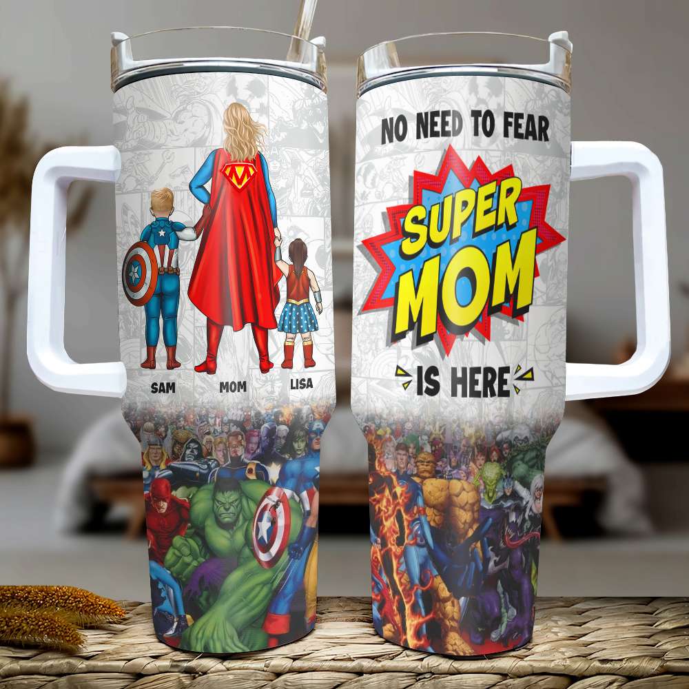 Super Mom Tumbler - Personalized Gifts For Mother's Day 03humh050424pa-Homacus