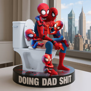 Dad Doing Sh*t Plaque - Personalized Gifts For Dad 05OHLU140525-Homacus