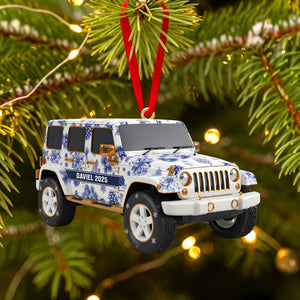 Personalized Gifts For Off-road Car Lovers Toile De Jouy Acrylic Ornament 02pgtn300925-Homacus