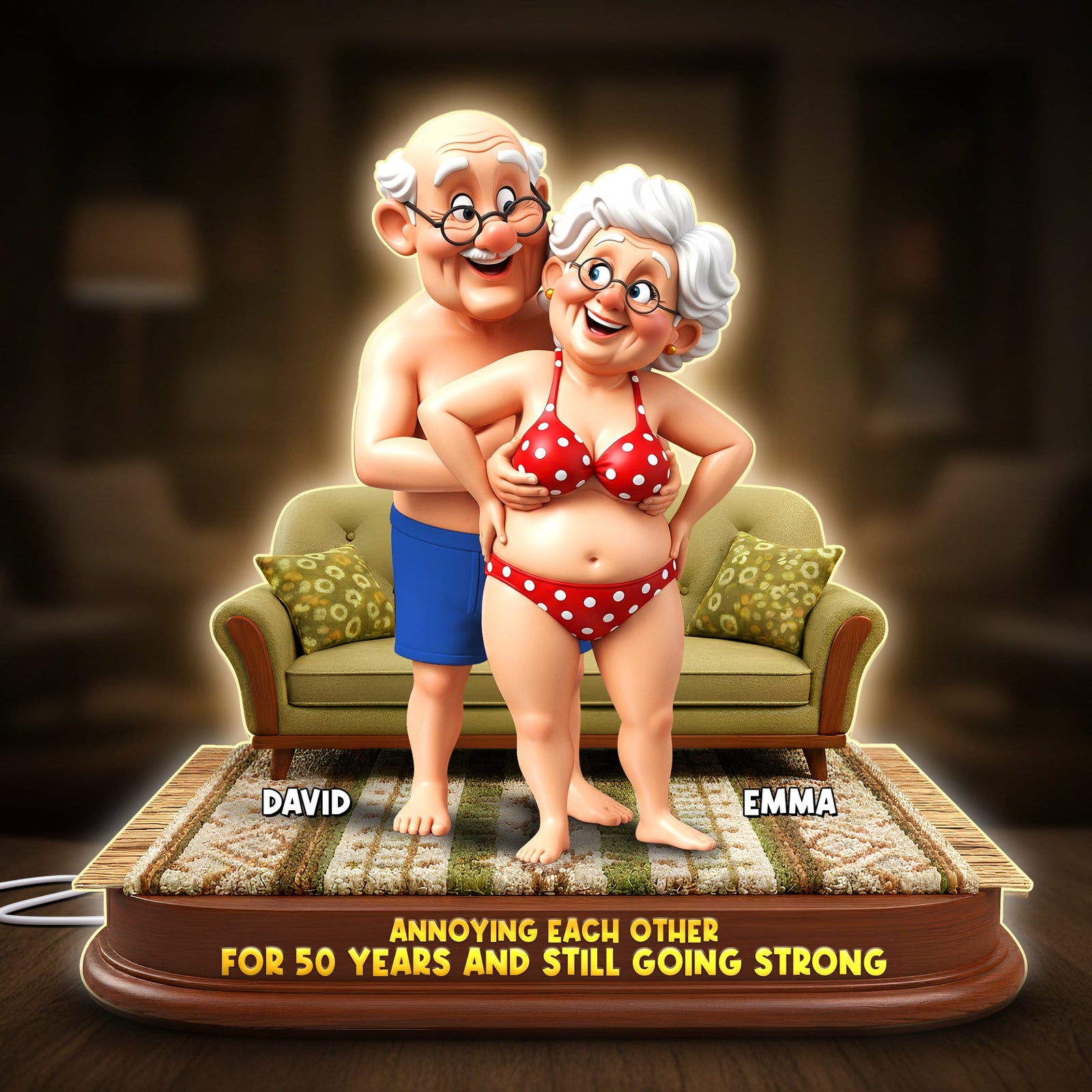 Annoying Each Other Couple Light Box - Personalized Gift For Couples 01NALU081225