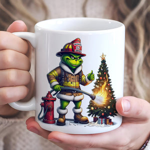 Personalized Gifts For Firefighter Mug, How The Firefighter Saved Christmas 05QHTN011124-Homacus