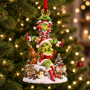 Funny Couple Light Up The Love Ornament - Personalized Christmas Gifts 07padh160926-Homacus