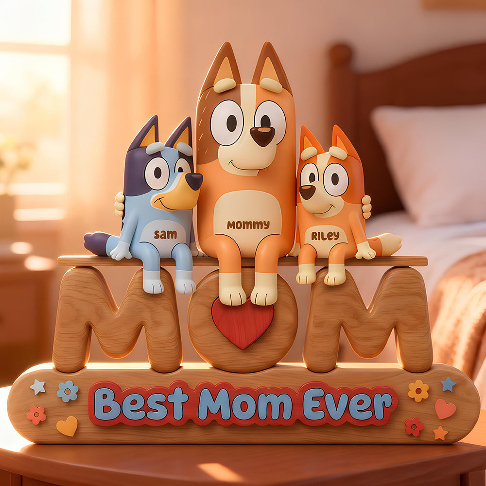 Best Mom Ever Acrylic Plaque - Personalized Gifts For Mother's Day Plaque 04NADT60226-Homacus