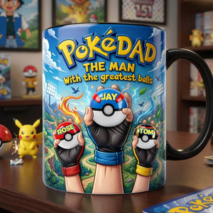 Dad And Little Champions Magic Mug - Personalized Gifts For Dad 05NALU070526-Homacus