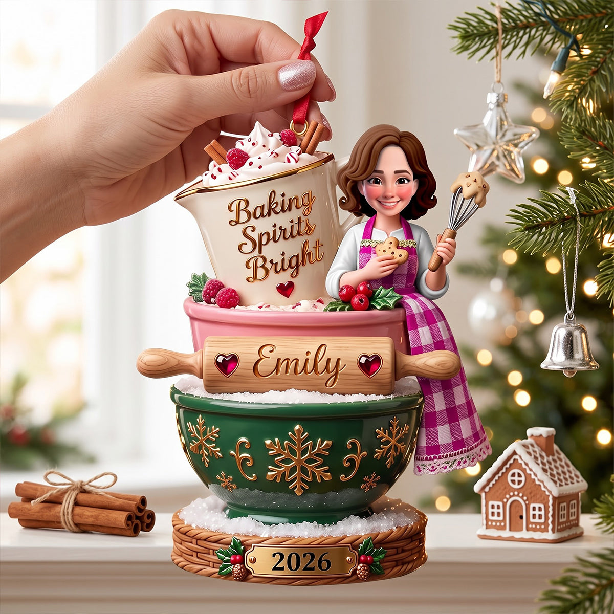 Baker’s Christmas Ornament - Personalized Gifts For Bakers 02totn250926-Homacus