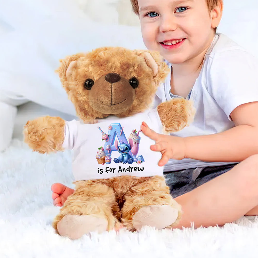 Personalized Gifts For Kids Bear With Shirt Movie Fan 02ohqn130225-Homacus