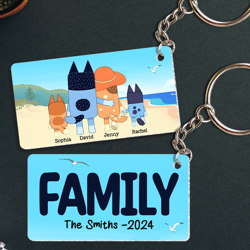 Personalized Gifts For Family Keychain 01httn070624-Homacus