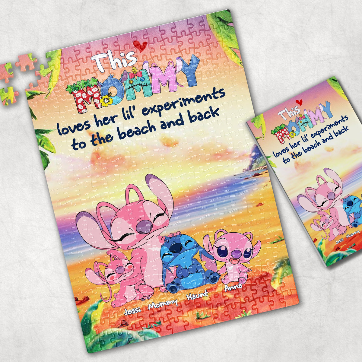 Personalized Gifts For Mom Puzzle, Cute Mischievous Aliens 02QHLU190325-Homacus