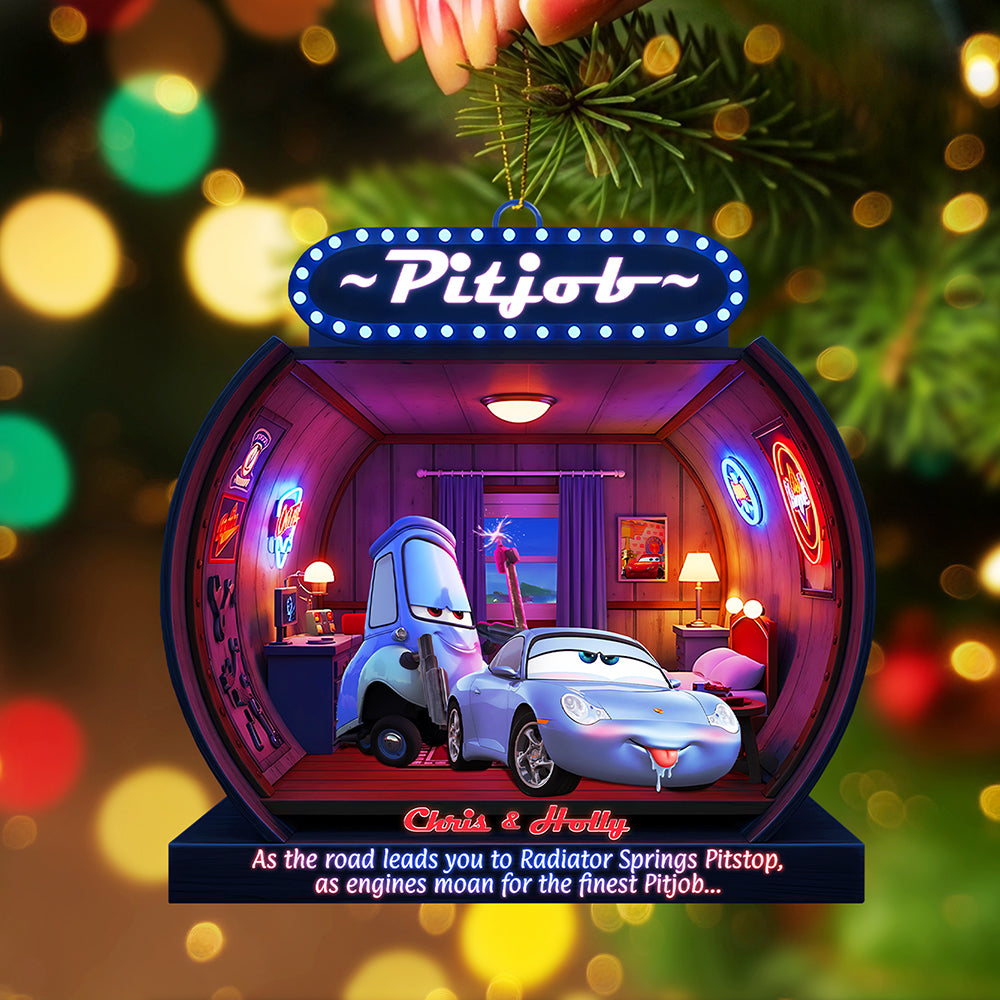 Personalized Gifts For Christmas, Naughty Couple Acrylic Ornament 01tata240925-Homacus