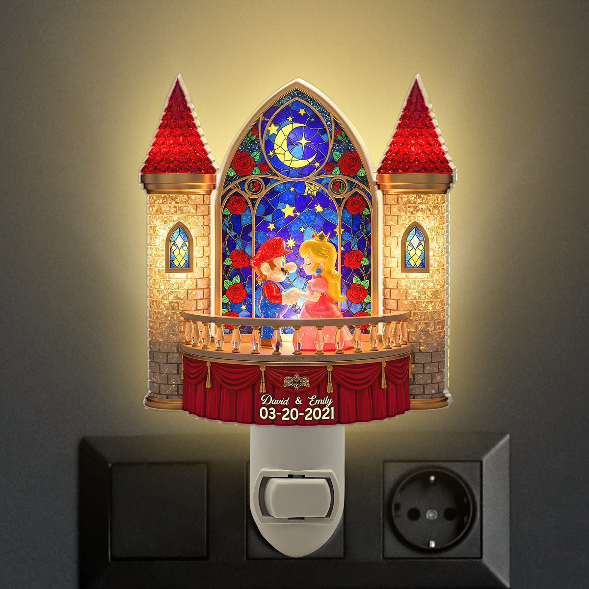 Couple Acrylic Night Light - Personalized Gift For Couple 03TOPU190625-Homacus