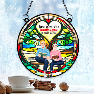 Personalized Gifts For Couple Suncatcher Ornament 01TGLU021024PA-Homacus