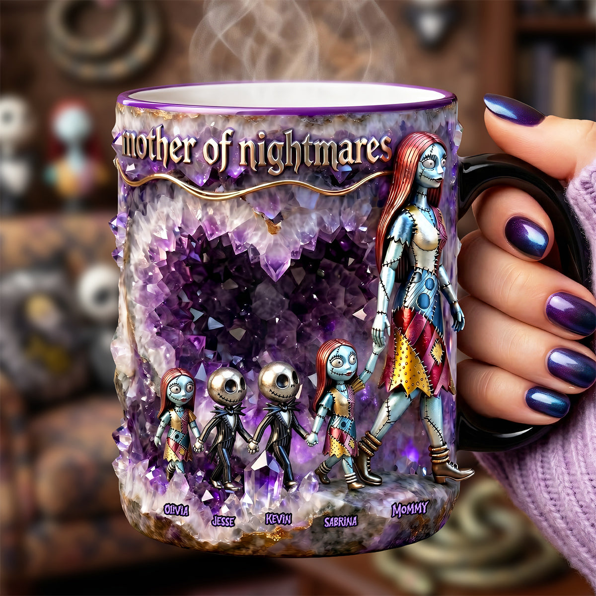 Mother Of Midnight Magic Ceramic Coffee Mug - Personalized Gifts For Mom 01TGTA210426-Homacus