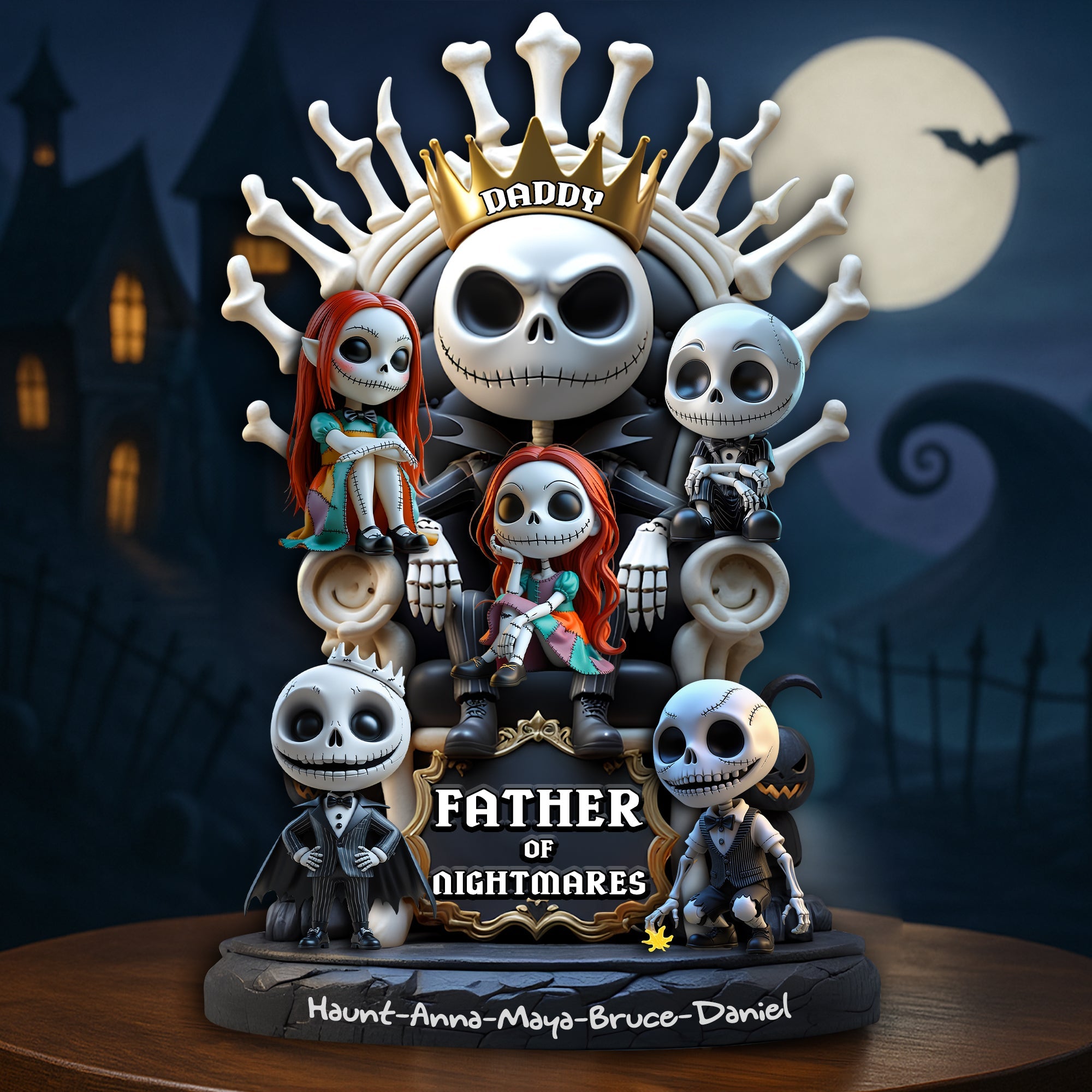 King Of Little Chaos Acrylic Plaque - Personalized Christmas Gifts For Dad 01NALU240425-Homacus