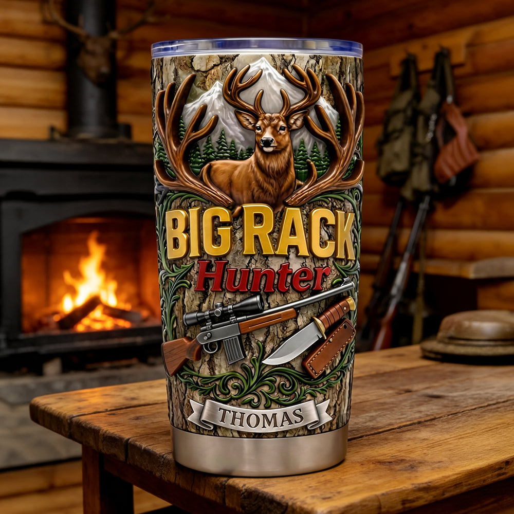 Big Rack Hunter Tumbler - Personalized Gifts For Hunters 01tydt120326-Homacus