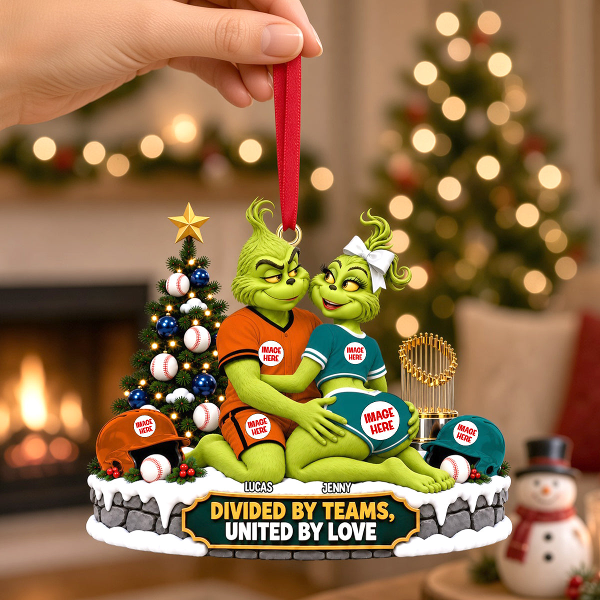 Rival Teams Christmas Ornament - Personalized Gifts For Sport Couple 01ohtn211026-Homacus