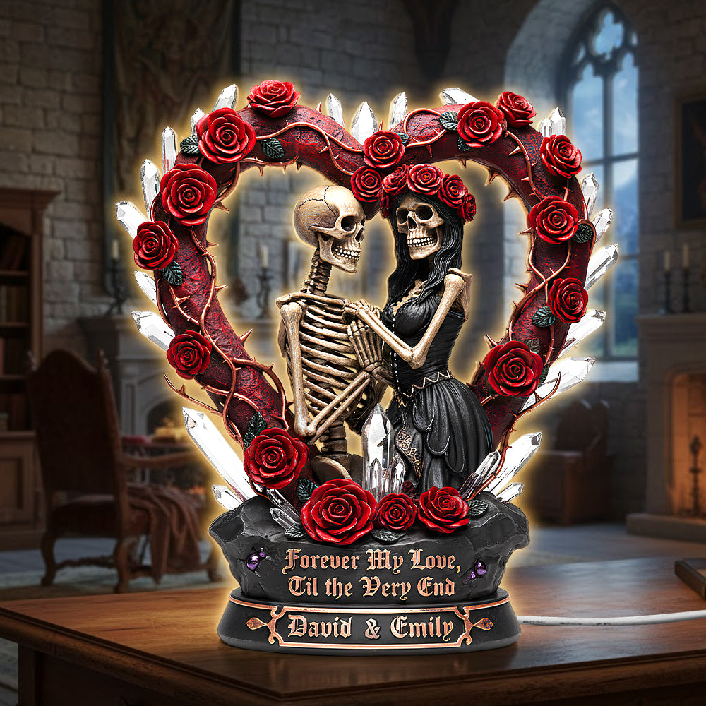 Skeleton Couple Acrylic Light Box - Personalized Gifts For Couples 01hutn121225-Homacus