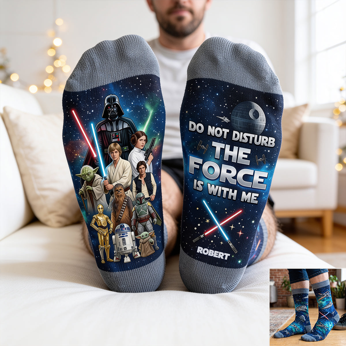 Cosmic Middle Tube Socks - Personalized Gifts For Cosmic Lovers 01nadt120926