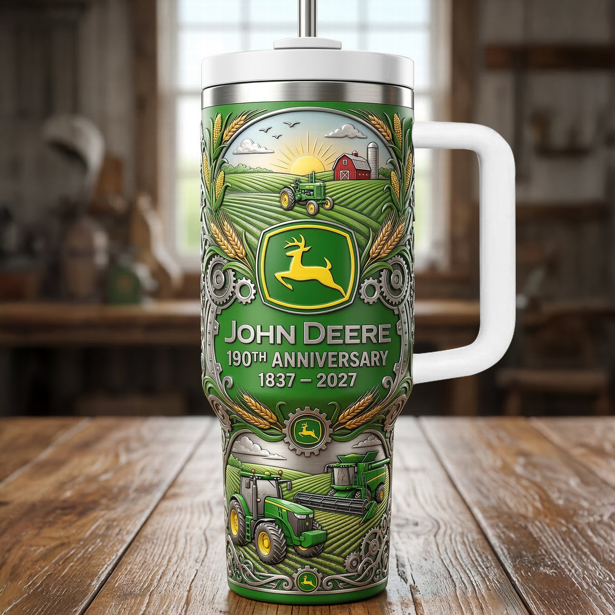 Farm Life Tractor 40oz Tumbler - Personalized Gifts For Farmers 02naqn140326-Homacus