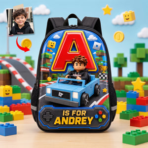 Racing To Back To School Day Shool Bag - Custom Photo Gifts For Kids 05qhdh080726-Homacus