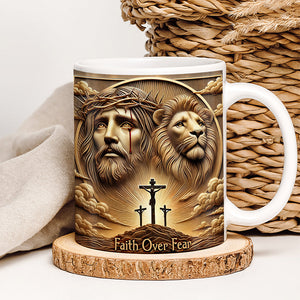 Gifts For Jesus Lover Coffee Mug Faith Over Fear 05xqqn150125-Homacus