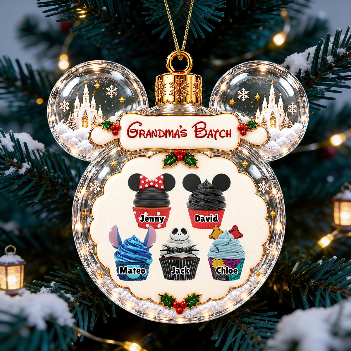 Grandma's Batch Ornament - Personalized Christmas Gifts For Grandma 02ohdt070926-Homacus
