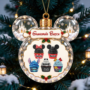 Grandma's Batch Ornament - Personalized Christmas Gifts For Grandma 02ohdt070926-Homacus