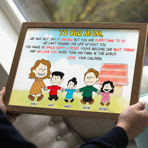 Personalized Gifts For Mom Canvas Print 02HUPU230324DA Mother's Day-Homacus